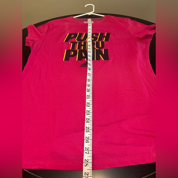 Adidas Women’s Pink Graphic T-Shirt - Picture 4 of 5